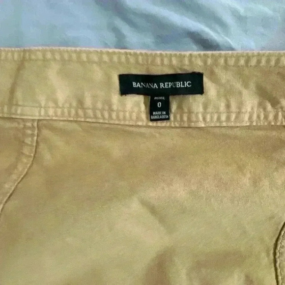 Banana Republic Afternoon Latte Beige Utility Wrap Cotton Belted Skirt,‎ size 0 - Picture 6 of 9